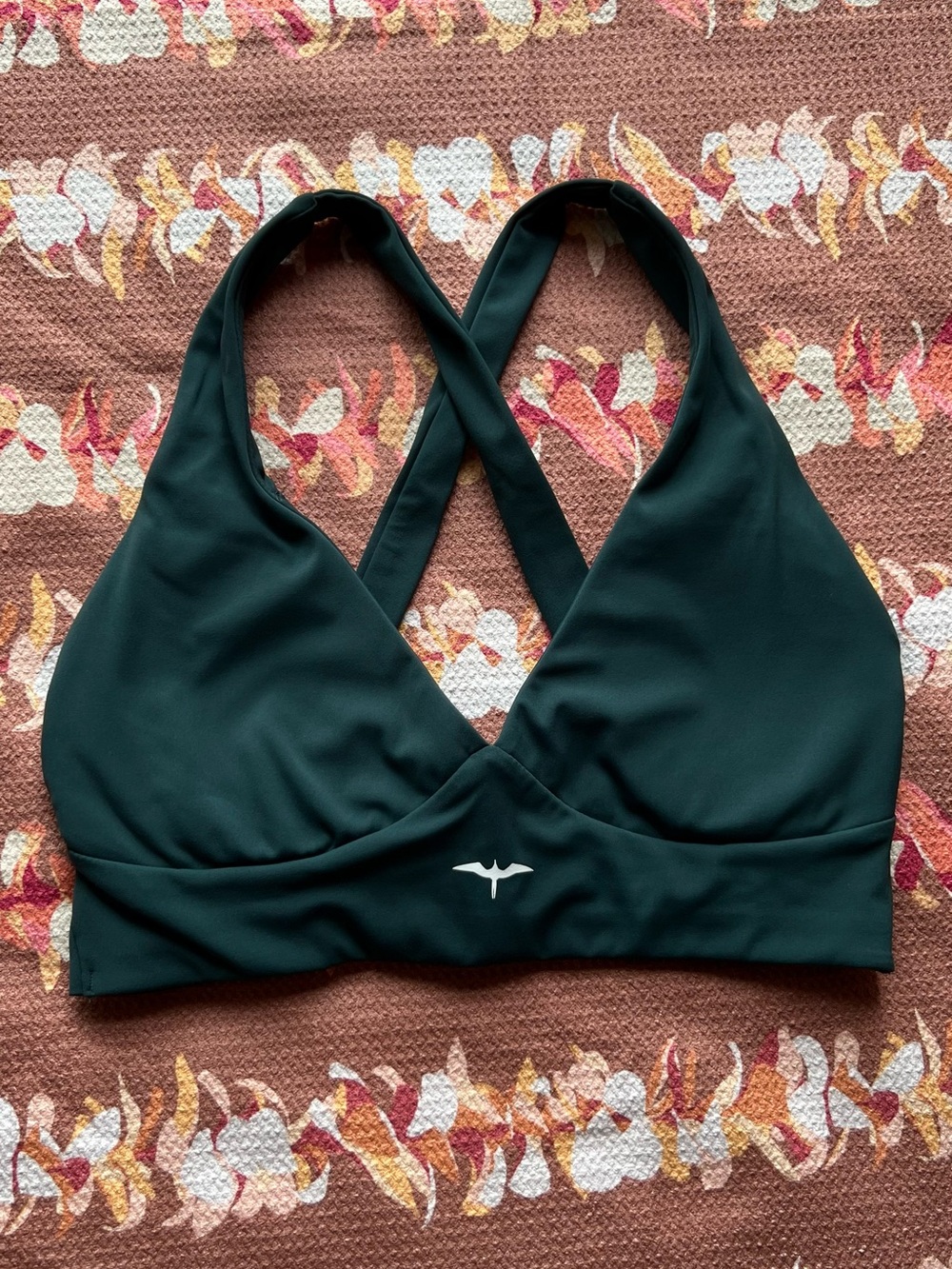Dark Green Iwa Company Sports Bra